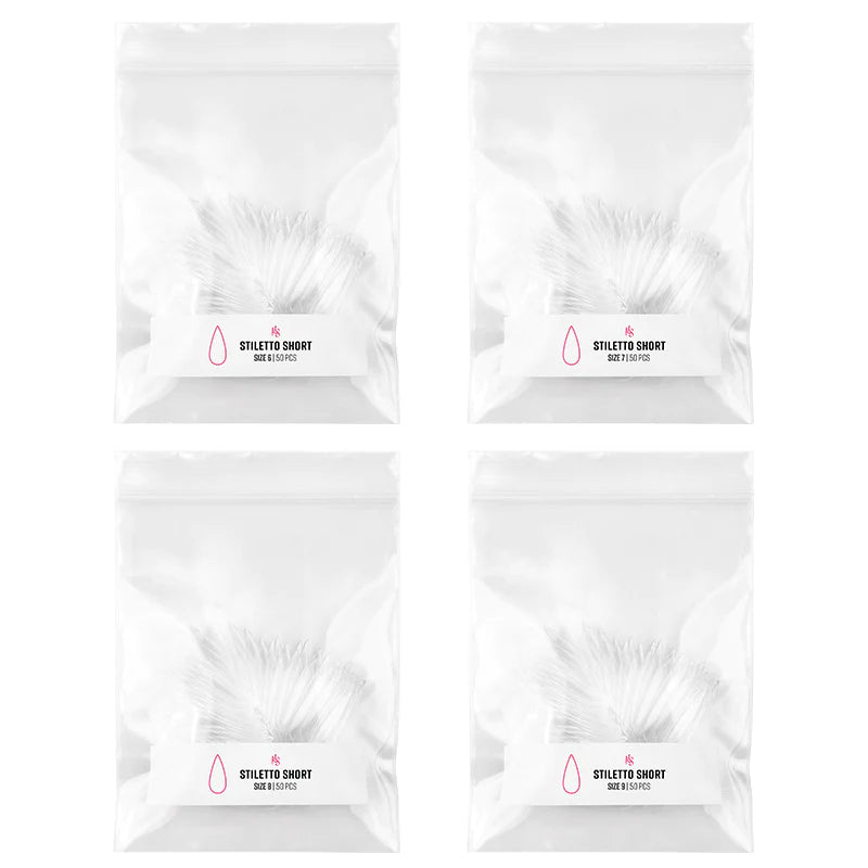 Gelly Tips Refill Pack - Stiletto Corto