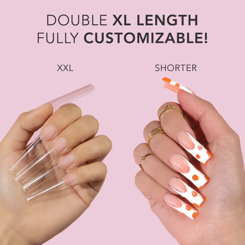 No Curva C Tips Coffin Xxl - Clear