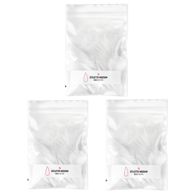 Gelly Tips Refill Pack - Stiletto Medio