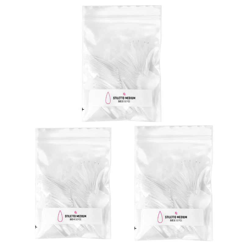 Gelly Tips Refill Pack - Stiletto Medio