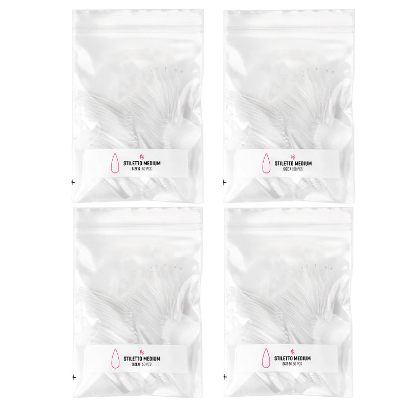 Gelly Tips Refill Pack - Stiletto Medio