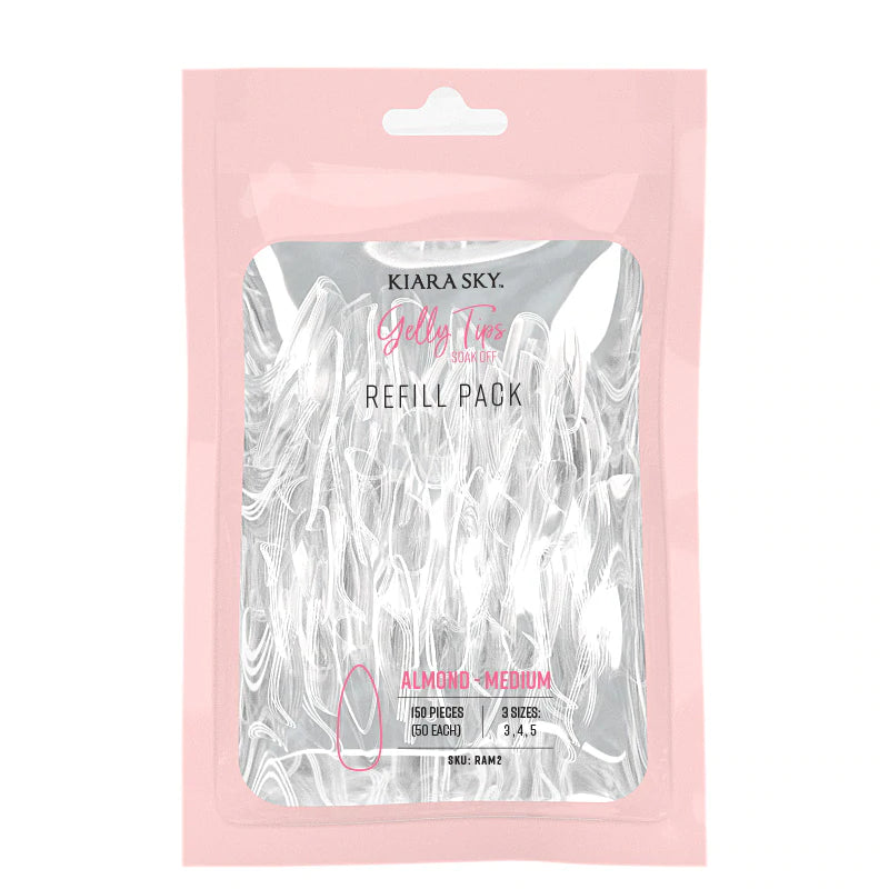 Gelly Tips Refill Pack - Almendra Medio