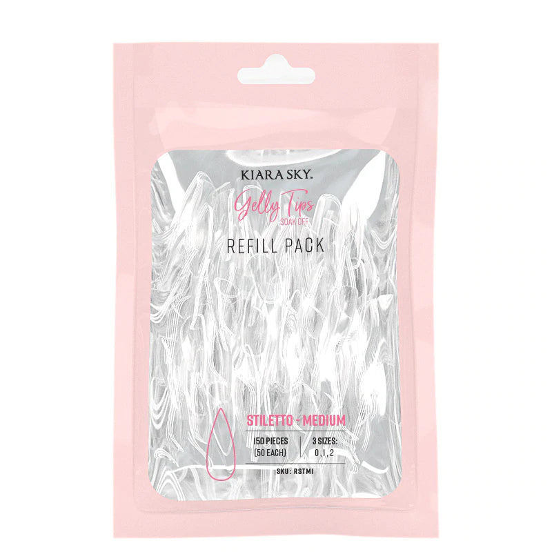 Gelly Tips Refill Pack - Stiletto Medio