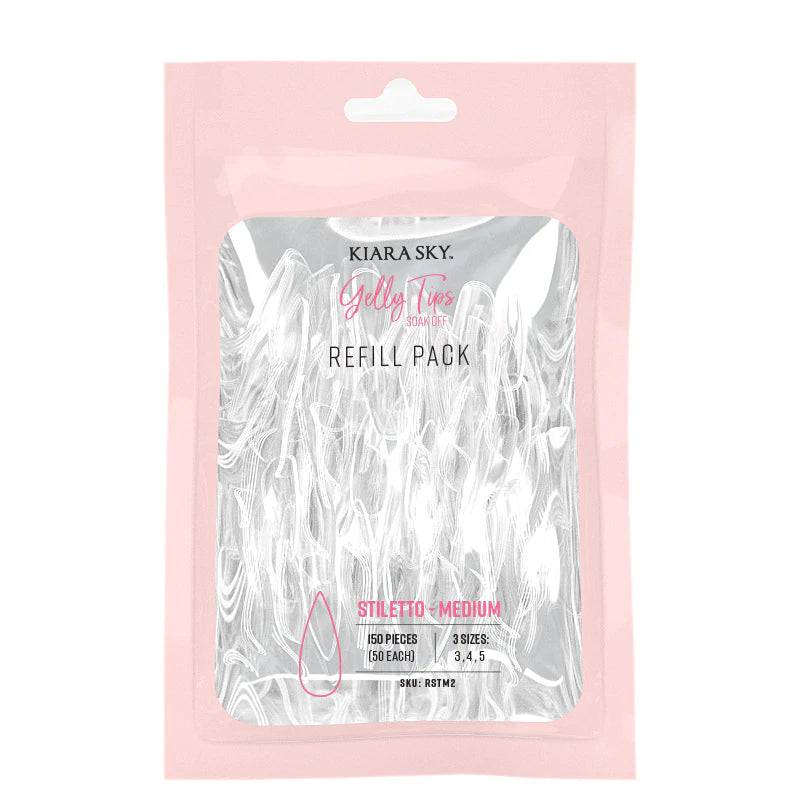 Gelly Tips Refill Pack - Stiletto Medio