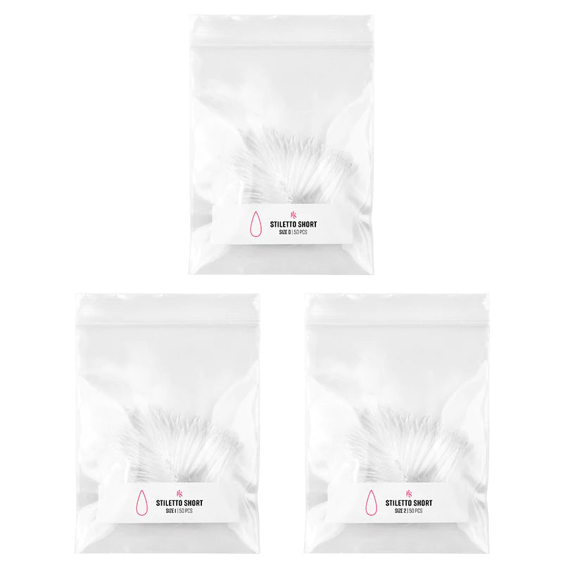 Gelly Tips Refill Pack - Stiletto Corto