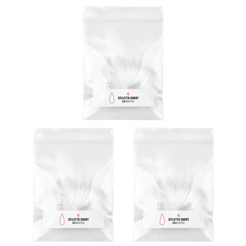 Gelly Tips Refill Pack - Stiletto Corto