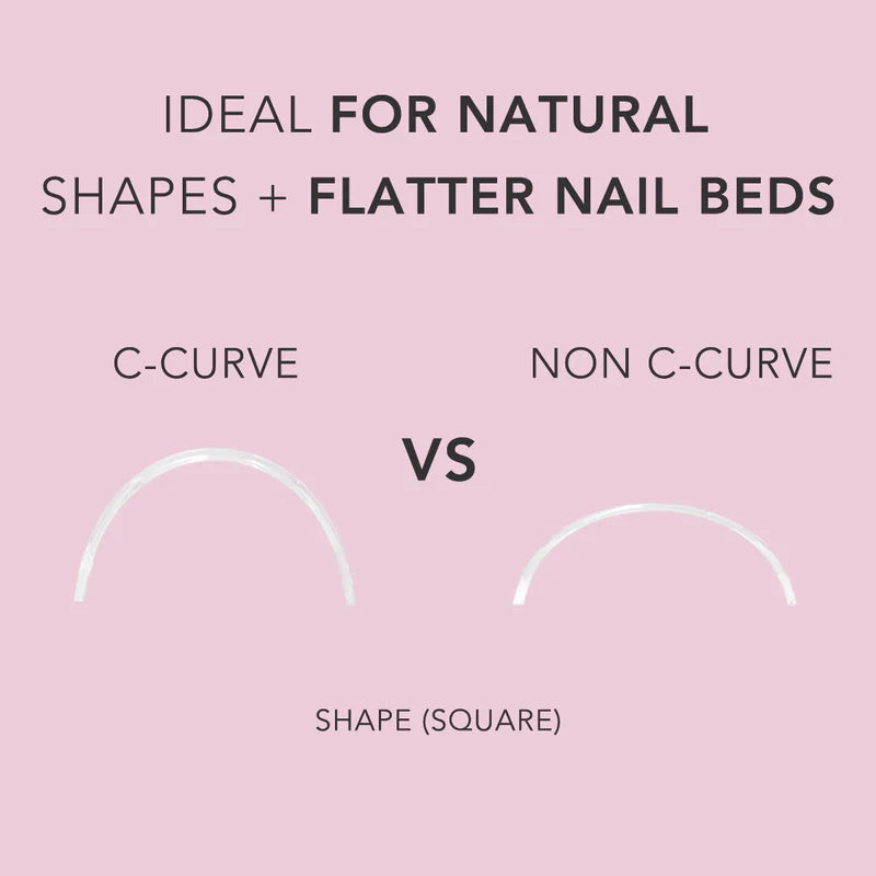 No Curva C Tips Square Xxl - Clear
