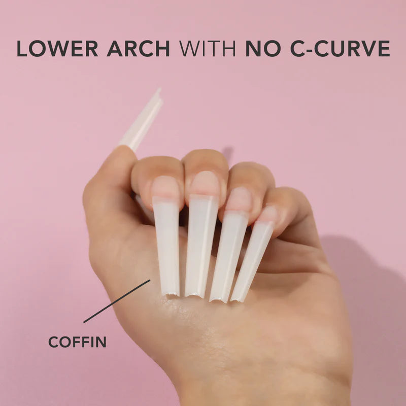 No Curva C Tips Coffin Xxl - Natural