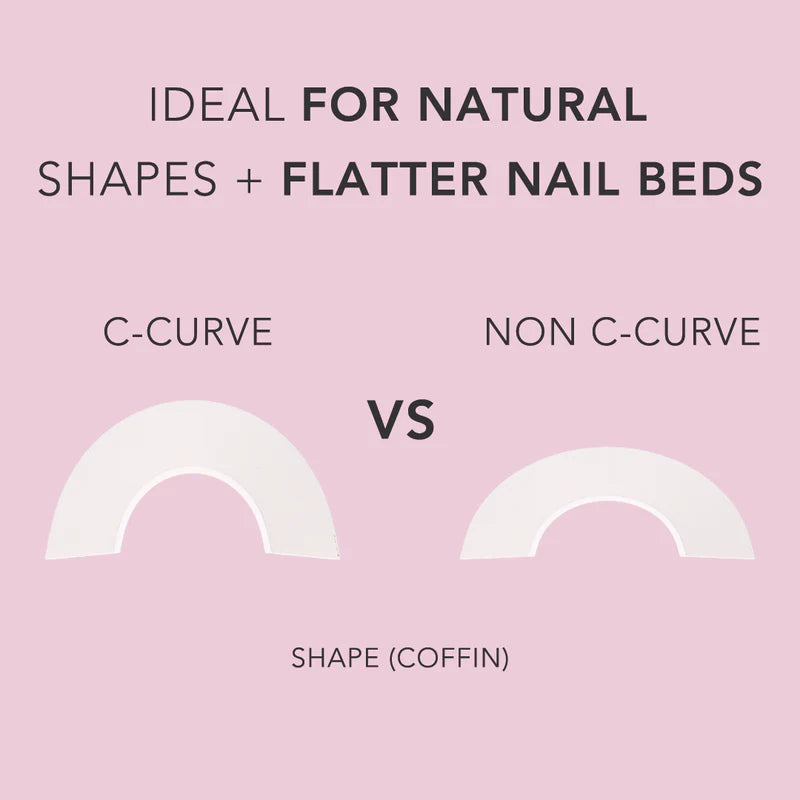 No Curva C Tips Coffin Xxl - Natural