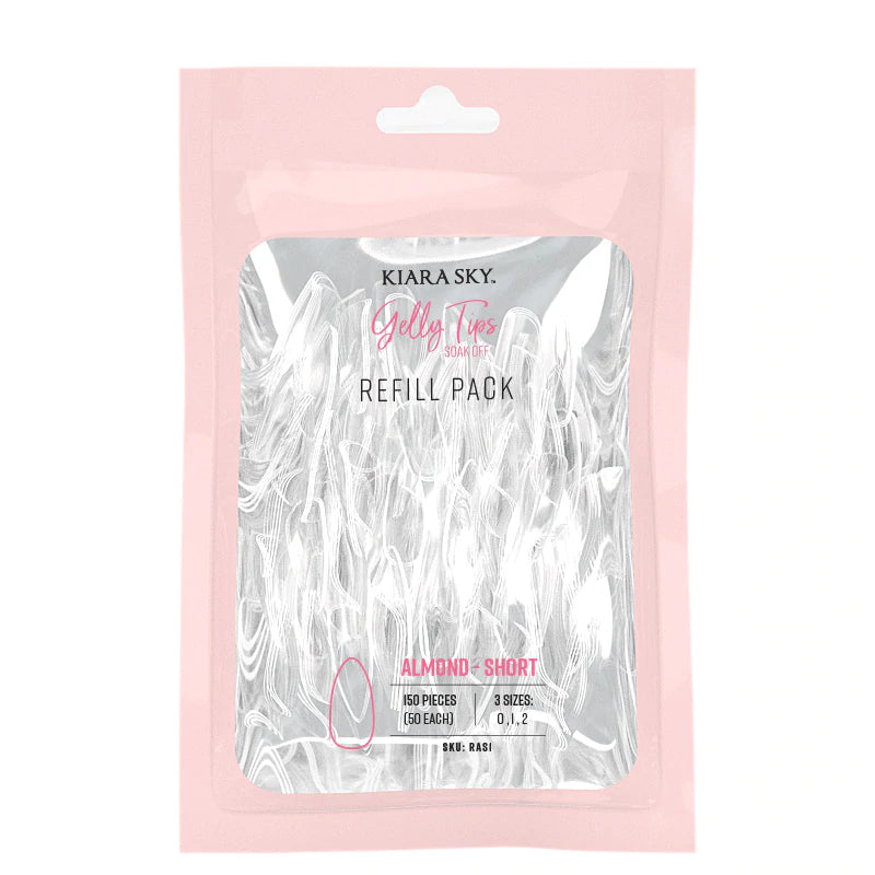 Gelly Tips Refill Pack - Almendra Corto