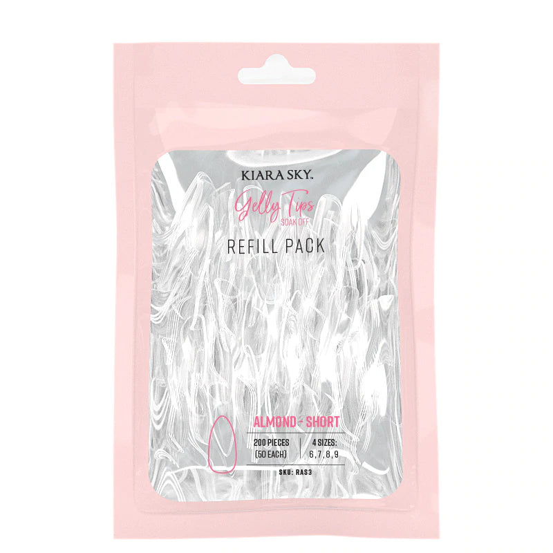 Gelly Tips Refill Pack - Almendra Corto