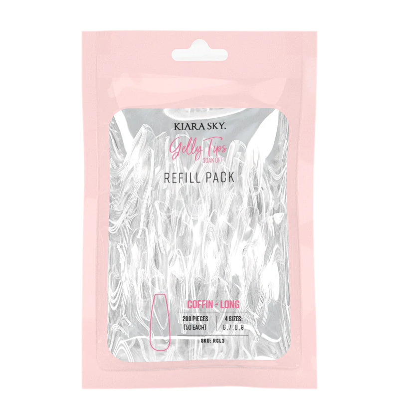 Gelly Tips Refill Pack - Coffin Largo