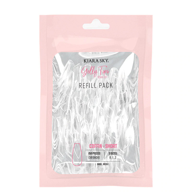 Gelly Tips Refill Pack- Coffin Corto