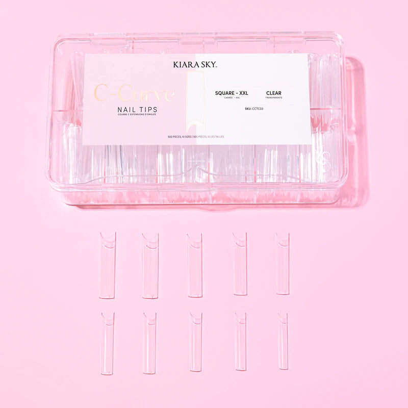 Tips Cuadrado  Xxl - Clear