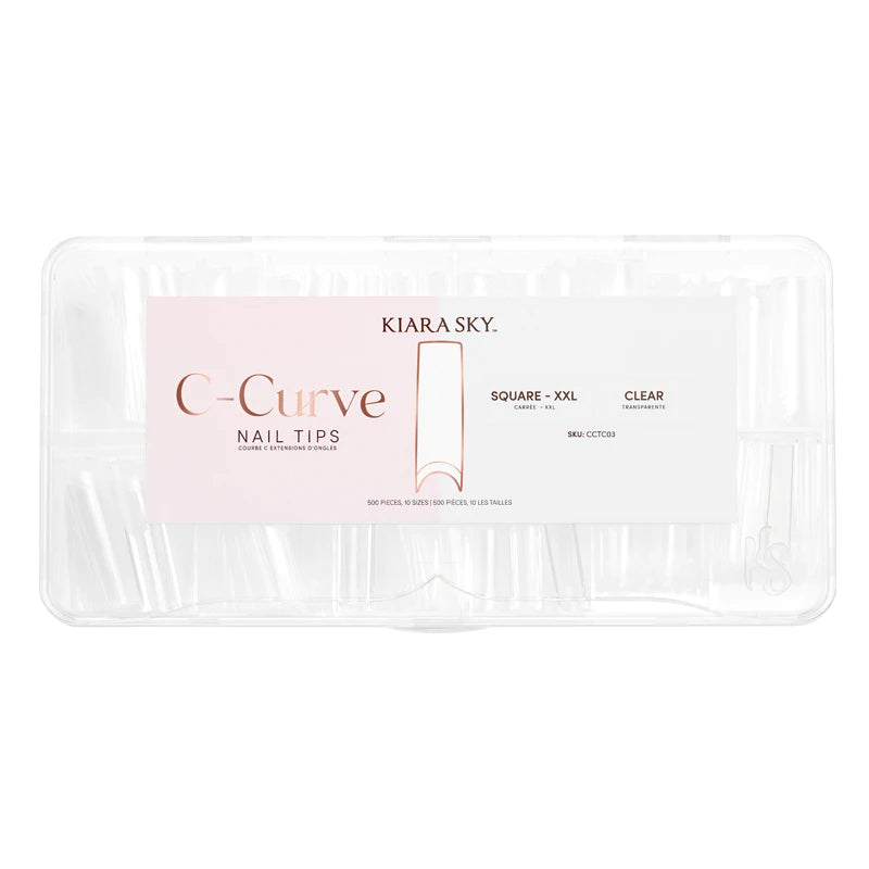 Tips Cuadrado  Xxl - Clear