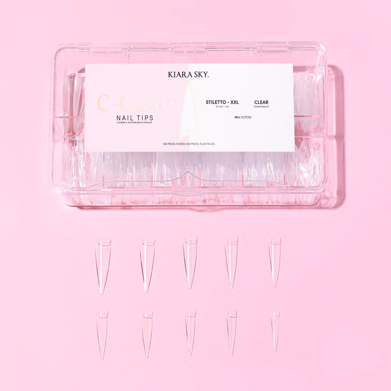 Tips Stiletto  Xxl - Clear