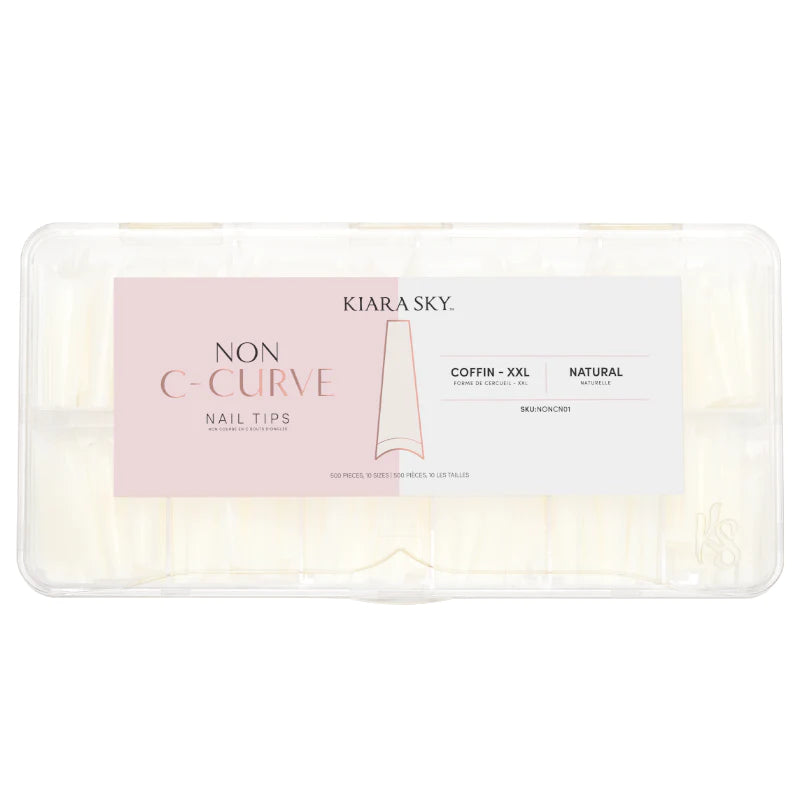 No Curva C Tips Coffin  Xxl - Natural